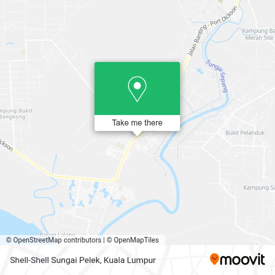 Shell-Shell Sungai Pelek map