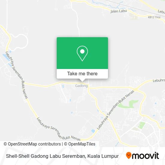 Shell-Shell Gadong Labu Seremban map