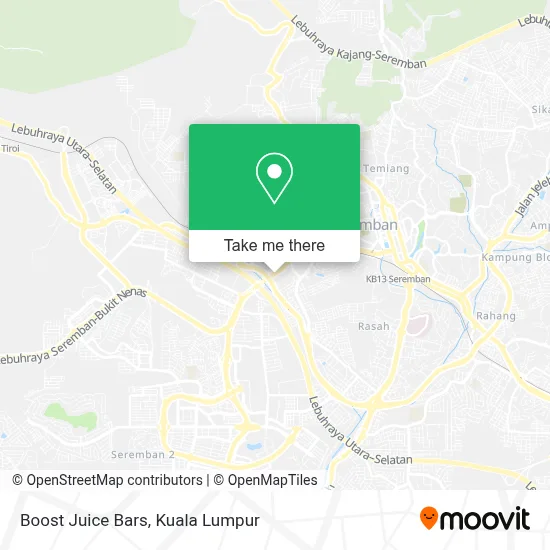 Boost Juice Bars map