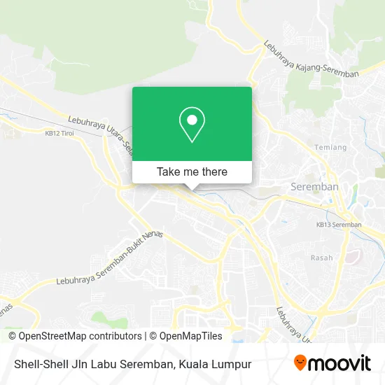 Shell-Shell Jln Labu Seremban map