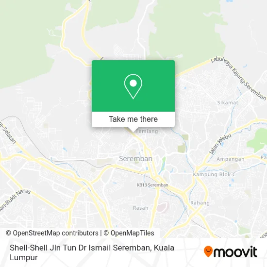 Shell-Shell Jln Tun Dr Ismail Seremban map
