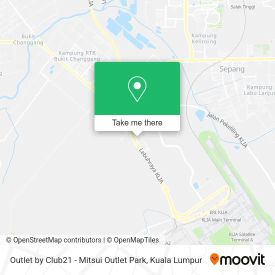 Outlet by Club21 - Mitsui Outlet Park map