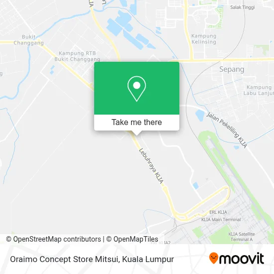Oraimo Concept Store Mitsui map