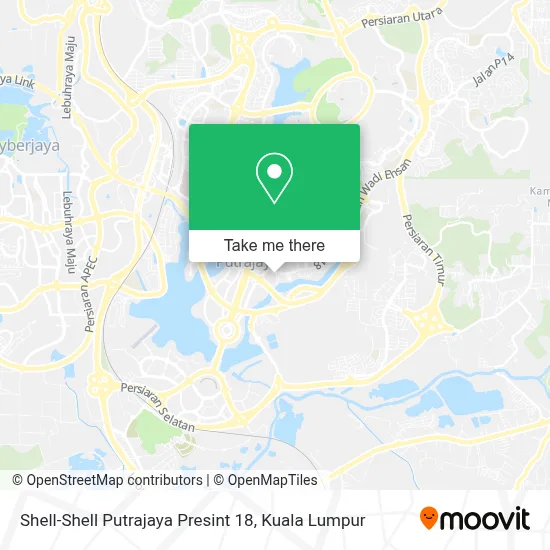 Shell-Shell Putrajaya Presint 18 map