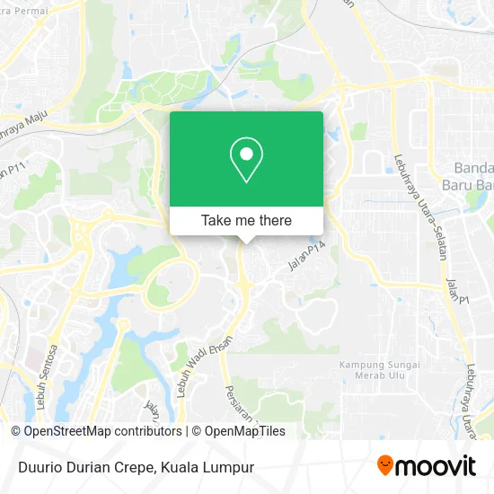 Duurio Durian Crepe map