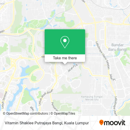 Vitamin Shaklee Putrajaya Bangi map