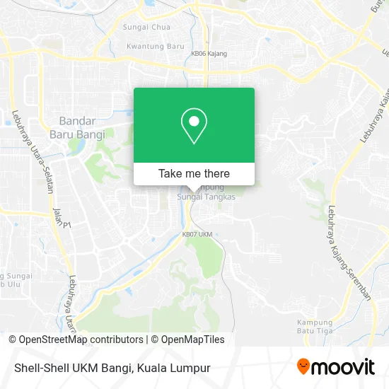 Shell-Shell UKM Bangi map