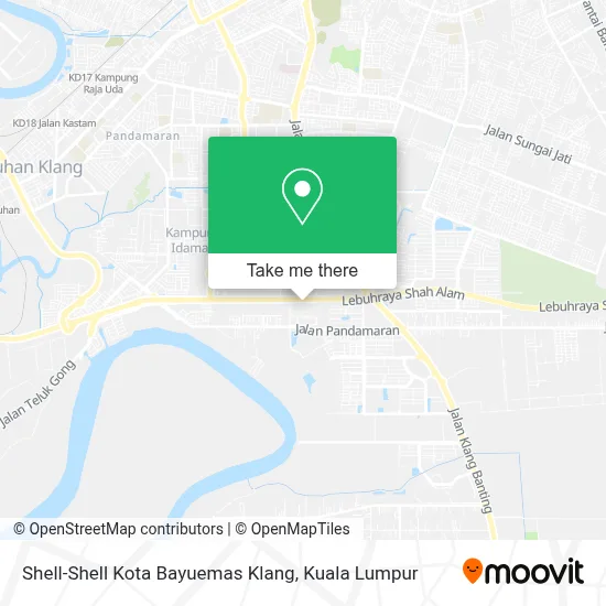 Shell-Shell Kota Bayuemas Klang map