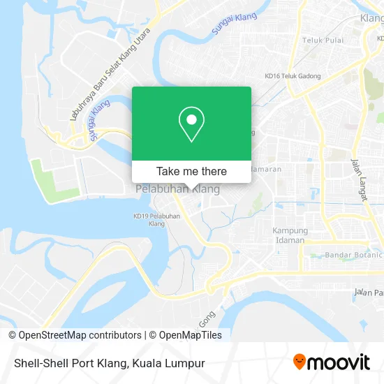 Shell-Shell Port Klang map
