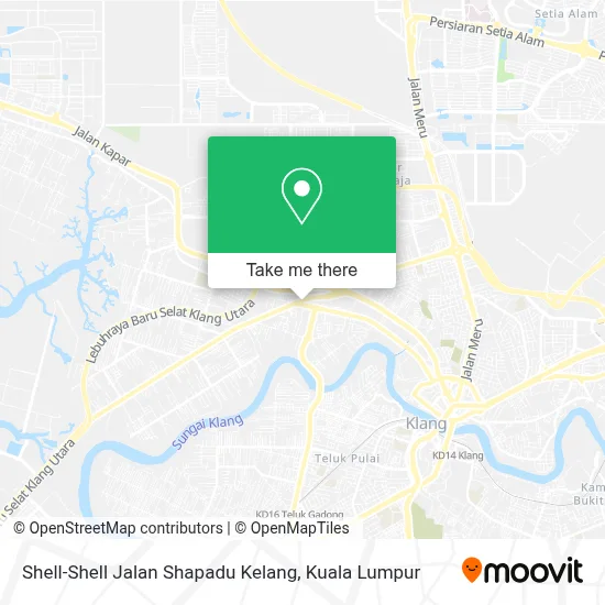 Shell-Shell Jalan Shapadu Kelang map