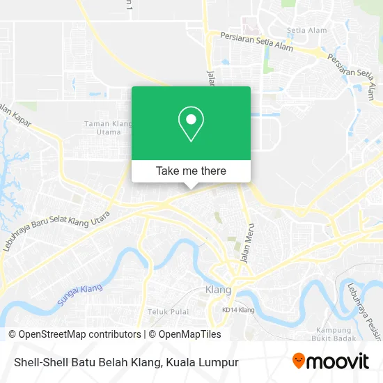 Shell-Shell Batu Belah Klang map
