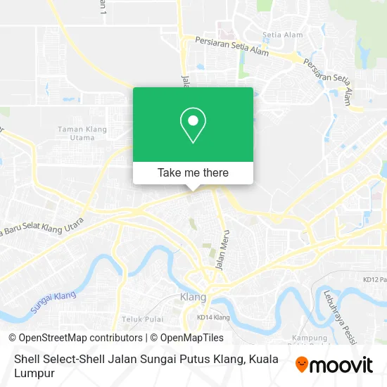 Shell Select-Shell Jalan Sungai Putus Klang map