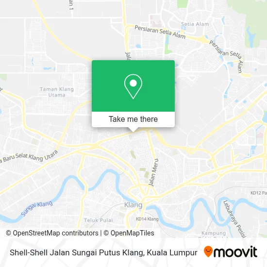 Shell-Shell Jalan Sungai Putus Klang map