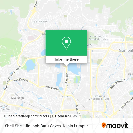Shell-Shell Jln Ipoh Batu Caves map