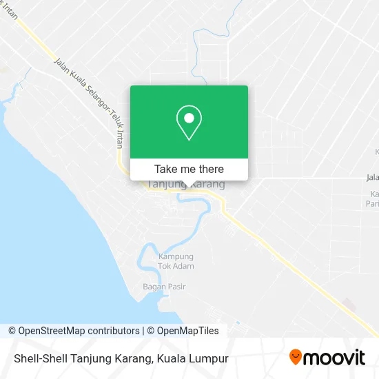 Shell-Shell Tanjung Karang map