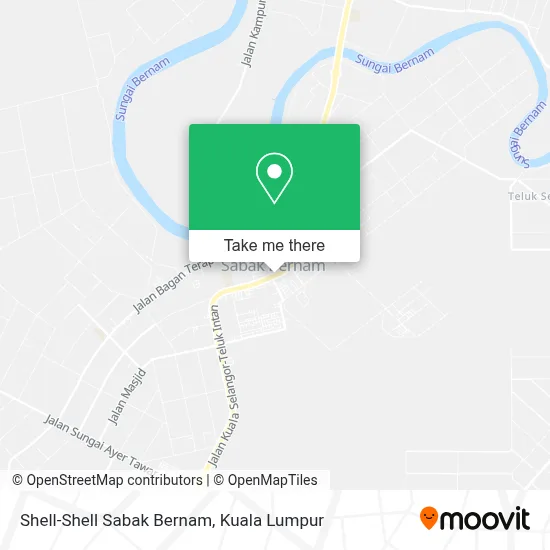 Shell-Shell Sabak Bernam map