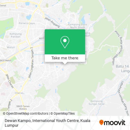 Peta Dewan Kampo, International Youth Centre