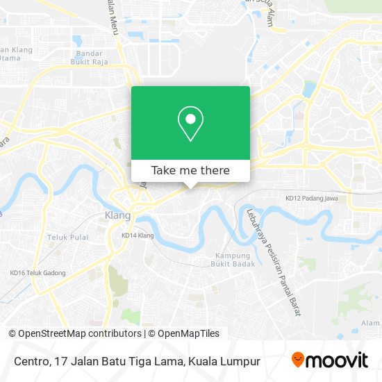 Centro, 17 Jalan Batu Tiga Lama map