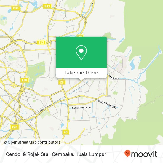 Cendol & Rojak Stall Cempaka map