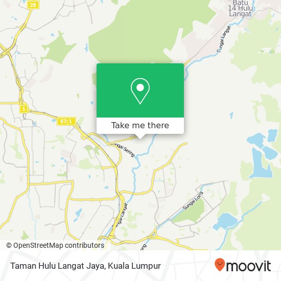 Taman Hulu Langat Jaya map