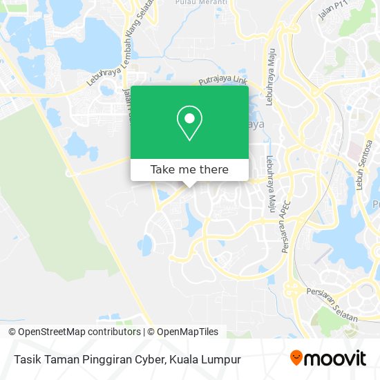 Tasik Taman Pinggiran Cyber map