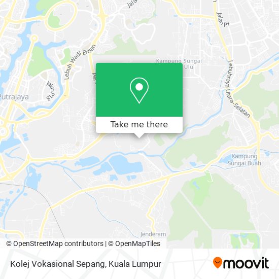 Peta Kolej Vokasional Sepang