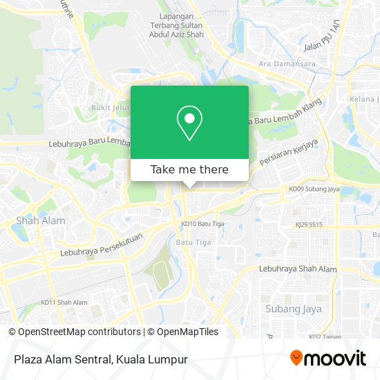 Plaza Alam Sentral map