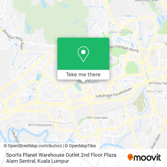Sports Planet Warehouse Outlet 2nd Floor Plaza Alam Sentral map