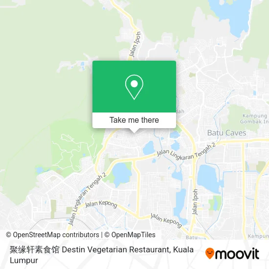 Peta 聚缘轩素食馆 Destin Vegetarian Restaurant