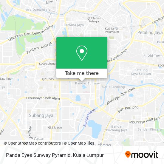 Panda Eyes Sunway Pyramid map