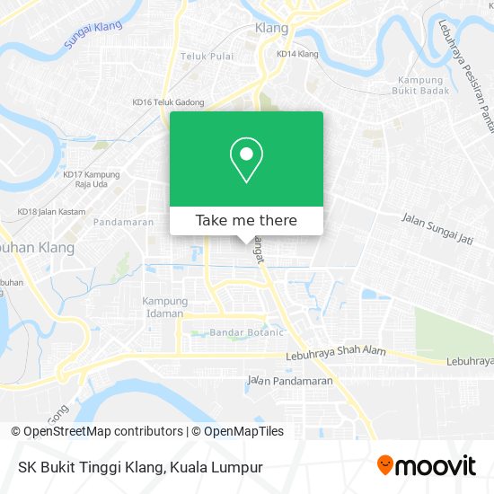 Peta SK Bukit Tinggi Klang