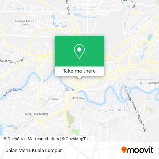 Jalan Meru map