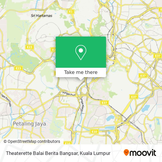 Theaterette Balai Berita Bangsar map