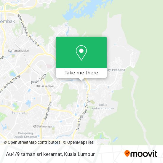 Au4/9 taman sri keramat map