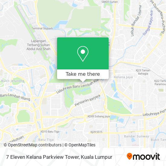 7 Eleven Kelana Parkview Tower map