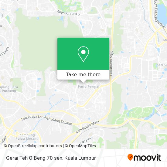 Gerai Teh O Beng 70 sen map