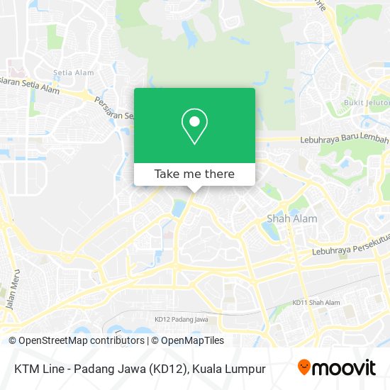 Peta KTM Line - Padang Jawa (KD12)