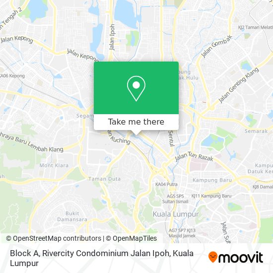 Peta Block A, Rivercity Condominium Jalan Ipoh