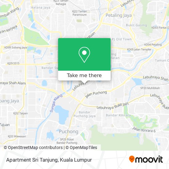 Peta Apartment Sri Tanjung