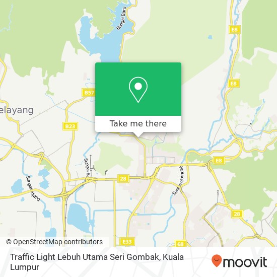 Traffic Light Lebuh Utama Seri Gombak map