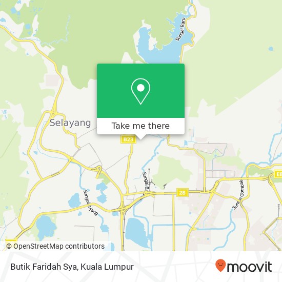Butik Faridah Sya map