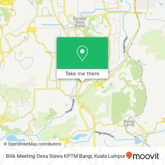 Bilik Meeting Desa Siswa KPTM Bangi map