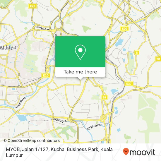 MYOB, Jalan 1 / 127, Kuchai Business Park map