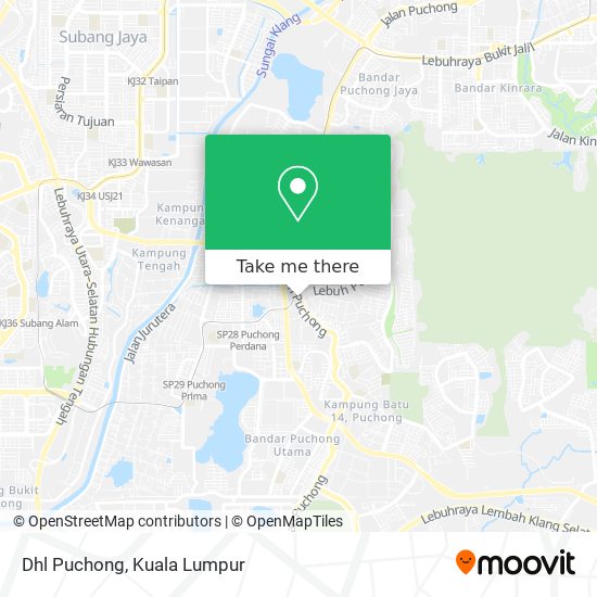 Dhl Puchong map