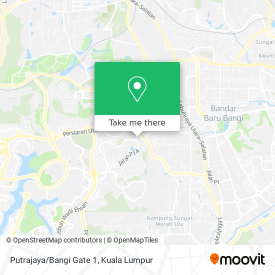 Peta Putrajaya/Bangi Gate 1