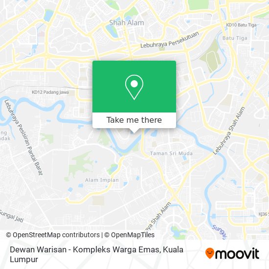 Dewan Warisan - Kompleks Warga Emas map