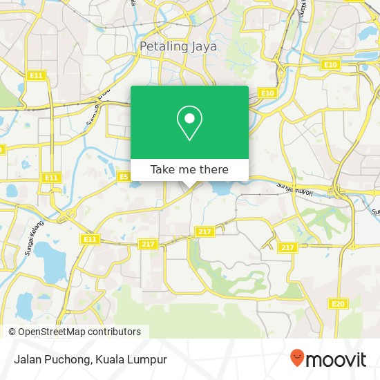 Jalan Puchong map