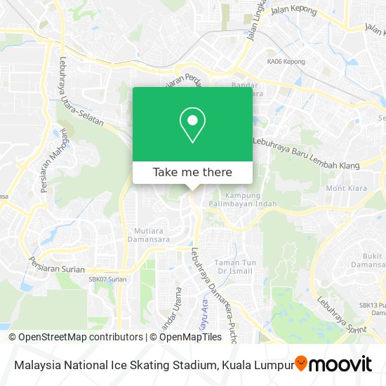 Peta Malaysia National Ice Skating Stadium