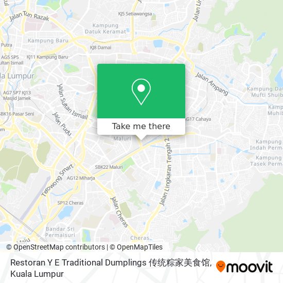 Restoran Y E Traditional Dumplings 传统粽家美食馆 map