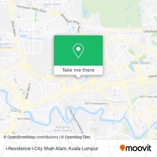 i-Residence i-City Shah Alam map